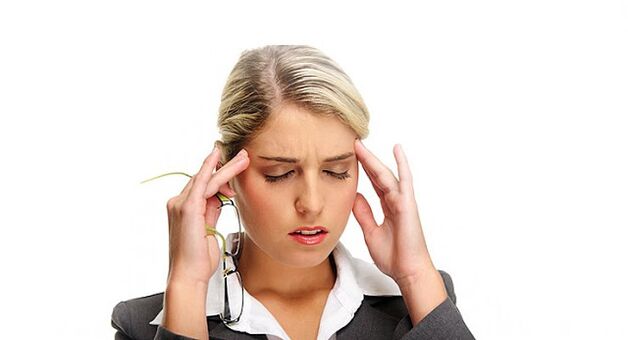 galvos skausmas dėl parazitų